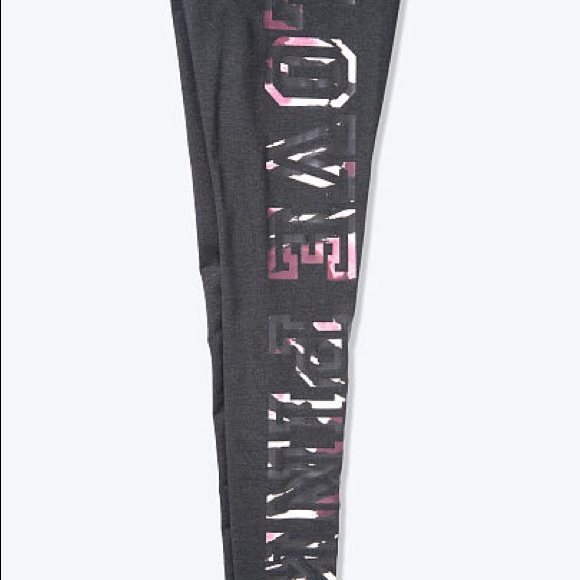 💗VS PINK GREY PURPLE TIE DYE LOGO LEGGINGS - Picture 3 of 14